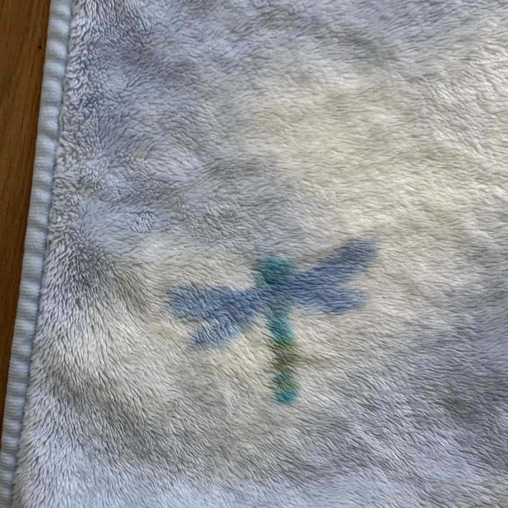 Carters Plush Mom Baby Ducks Duck Blanket Blue Cloud Dragonfly Lovey